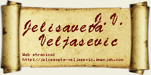 Jelisaveta Veljašević vizit kartica